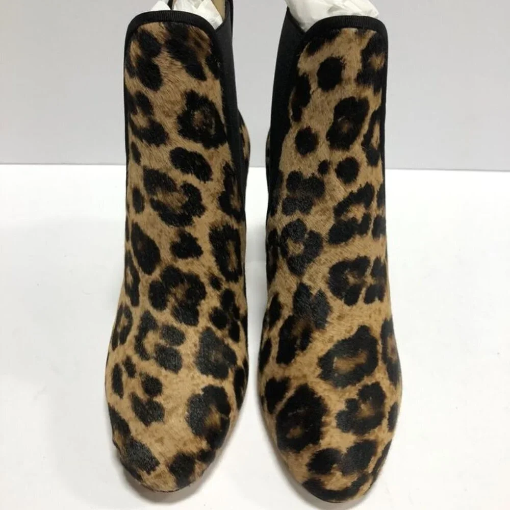 Charlotte Womens Olympia OLP197003A Leopard Pony Boot Size US6 M EU36